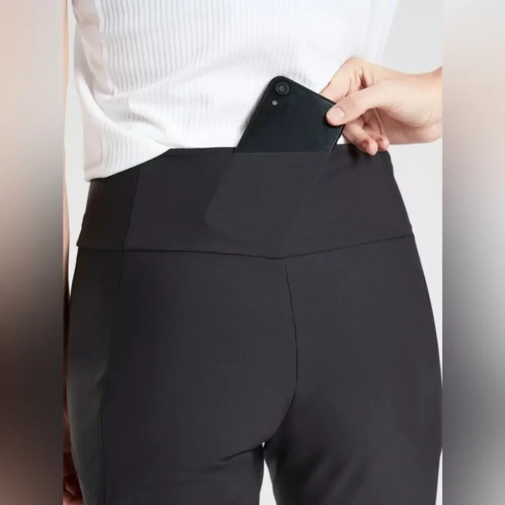 Athleta Leggings Women's Size 4 US Black‎ Stellar City Tight High-Rise Eurolux